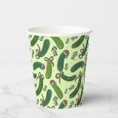 フェスティバル予測できなクリスマスピックズパターン 紙コップ (裏面)