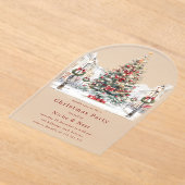 フェスティバル事務企業の所のパーティー アクリル招待状 (レイダウン)