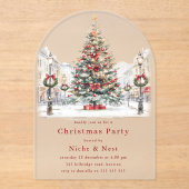 フェスティバル事務企業の所のパーティー アクリル招待状 (正面)