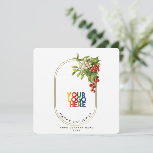 フェスティバル企業のロゴクリスマスカード (スタンド正面)