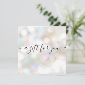 フェスティバル休日の署名スクリプトギフト証明書 (スタンド正面)