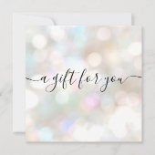 フェスティバル休日の署名スクリプトギフト証明書 (正面)