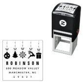 フェスティバル休日オーナメントアドレス セルフインキングスタンプ (インサイチュ)