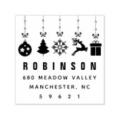 フェスティバル休日オーナメントアドレス セルフインキングスタンプ (デザイン)