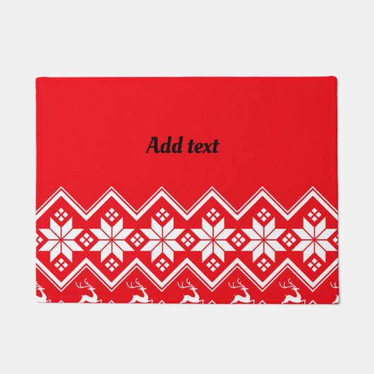 フェスティバル休日デザインテンプレート、カスタマイズ可能 ドアマット (正面)