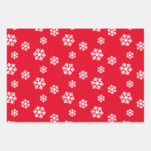 フェスティバル休日パタ赤と白ーン ラッピングペーパーシート (正面3)