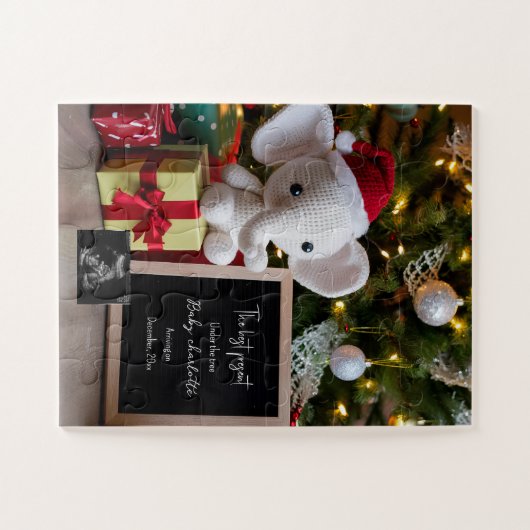 フェスティバル休暇クリスマス妊娠の発表 ジグソーパズル (横)