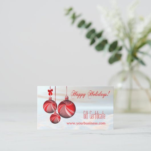 フェスティバル休暇商品券テンプレート 割引カード (スタンド正面)