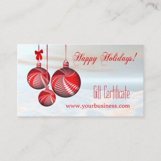 フェスティバル休暇商品券テンプレート 割引カード (正面)