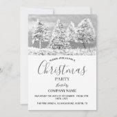 フェスティバル会社オフィス企業のクリスマスパーティー 招待状 (正面)