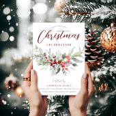 フェスティバル会社オフィス企業のクリスマスパーティー 招待状