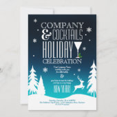 フェスティバル会社ホリデーカクテルパーティー 招待状 (正面)