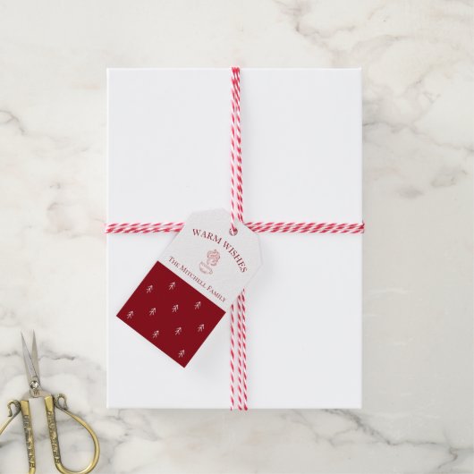 フェスティバル伝統ココア |パック10 Holiday ギフトタグ (より糸付き)