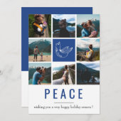 フェスティバル伝統ピースフォトコラージュホリデーカード シーズンカード (正面/裏面)