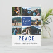 フェスティバル伝統ピースフォトコラージュホリデーカード シーズンカード (スタンド正面)