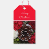 フェスティバル伝統的クリスマスプレゼントラベル ギフトタグ (正面)