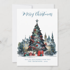 フェスティバル伝統的シーンMerry Christmas シーズンカード