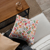 フェスティバル伝統的水彩模様クリスマスサンタ クッション