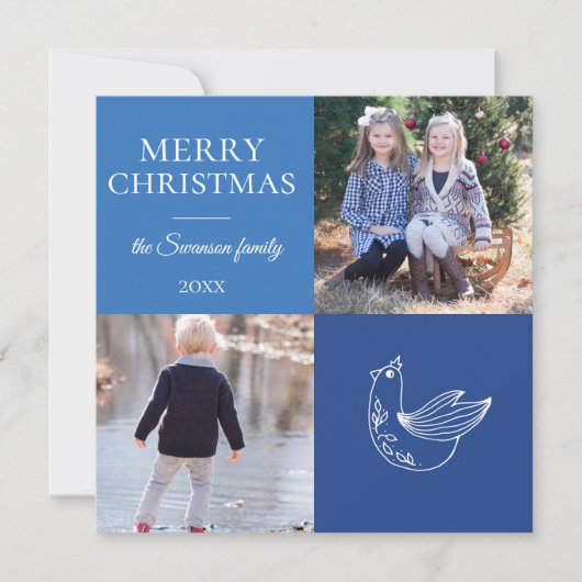 フェスティバル伝統 |ホリデーフォトカード シーズンカード (正面)