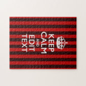 フェスティバル保赤い文字を落ち着ストライプける ジグソーパズル (横)