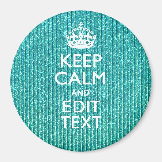 フェスティバル保Calm Have Your Textターコイズ マグネット (正面)