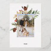 フェスティバル信仰ホープ愛2 – 写真クリスマス 箔シーズンカード (裏面)