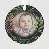 フェスティバル写真Our 1stクリトマス |祖父母 オーナメント (裏面)