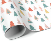 フェスティバル冬のクリスマスツリーのパタモダンーン ラッピングペーパー (ロールコーナー)