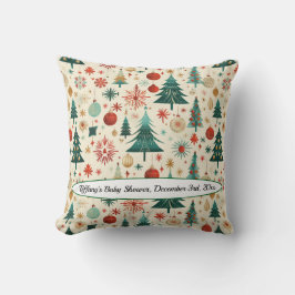 フェスティバル冬のパターン赤ちゃんシャワー クッション