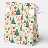 フェスティバル冬のパターン赤ちゃんシャワー フェイバーボックス (裏面)