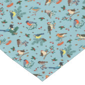 フェスティバル冬の鳥クリスマスパターン ショートテーブルランナー (コーナー)