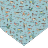 フェスティバル冬の鳥クリスマスパターン テーブルクロス (アングル)