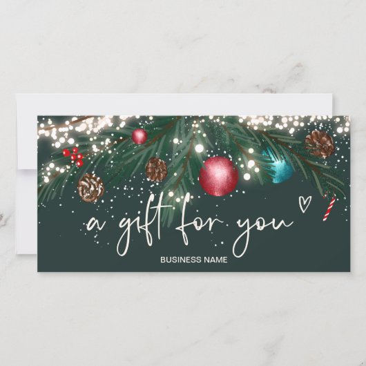 フェスティバル冬リースロゴギフト券 (正面)