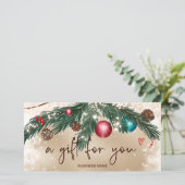 フェスティバル冬リースロゴ金ゴールドギフト証明書 (スタンド正面)