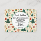 フェスティバル冬型ベビーシャワーブックベビー エンクロージャーカード (正面)