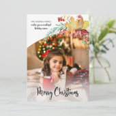 フェスティバル冬植物書道写真 シーズンカード (スタンド正面)