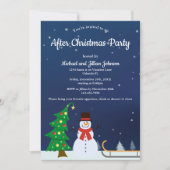 フェスティバル冬雪だるまアフタークリスマスパーティー 招待状 (正面)