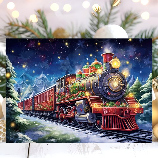 フェスティバル列車のクリスマス シーズンカード