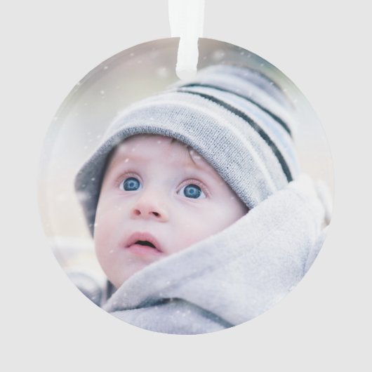 フェスティバル初めてのクリスマス写真 オーナメント (裏面)