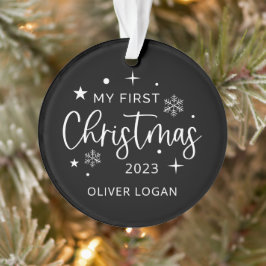 フェスティバル初めてのクリスマス写真 オーナメント