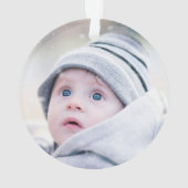 フェスティバル初めてのクリスマス写真 オーナメント (裏面)