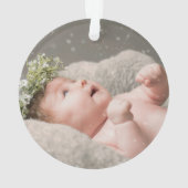 フェスティバル初めてのクリスマス写真 オーナメント (裏面)