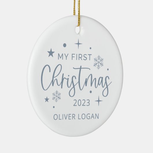 フェスティバル初めてのクリスマス セラミックオーナメント (右)