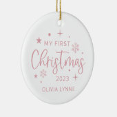 フェスティバル初めてのクリスマス セラミックオーナメント (右)