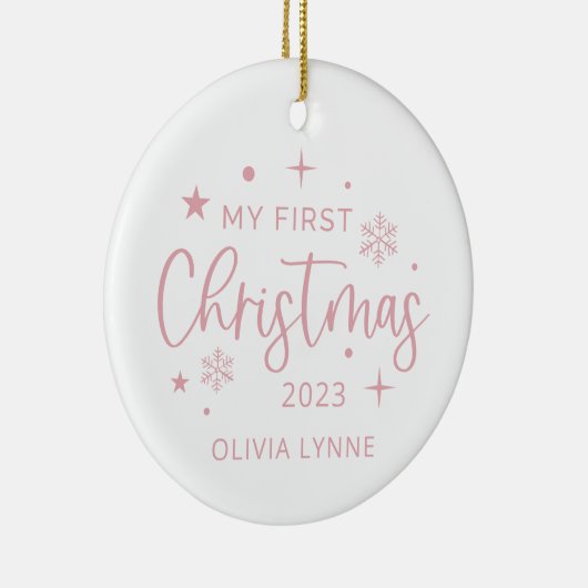 フェスティバル初めてのクリスマス セラミックオーナメント (右)