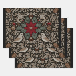 フェスティバル刺繍 ラッピングペーパーシート