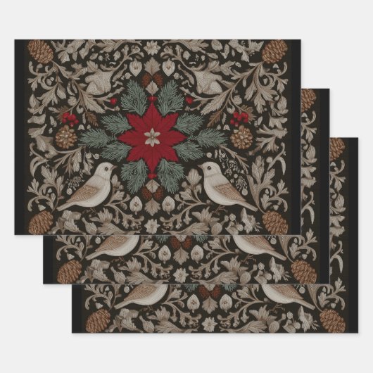 フェスティバル刺繍 ラッピングペーパーシート (セット)