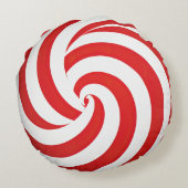 フェスティバル加飾ペパーミントプリント ラウンドクッション (裏面)