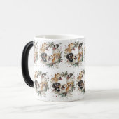 フェスティバル動物のクリスマスリースアート モーフィングマグカップ (正面左)