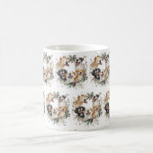 フェスティバル動物のクリスマスリースアート モーフィングマグカップ (中央)